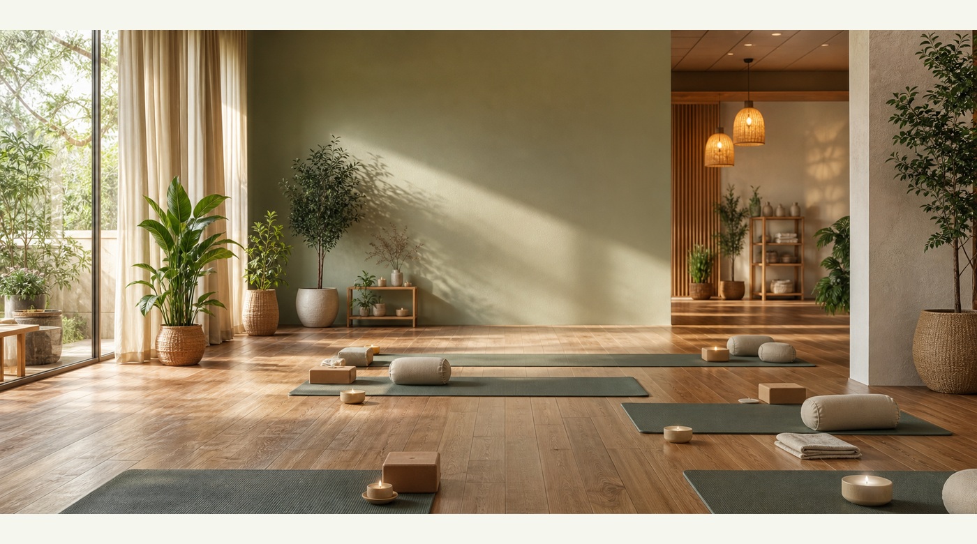 Vorschau einer Yogastudio Website