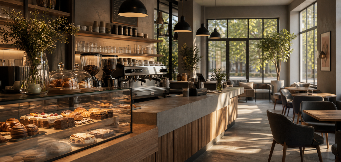 Vorschau einer modernen Cafe Website