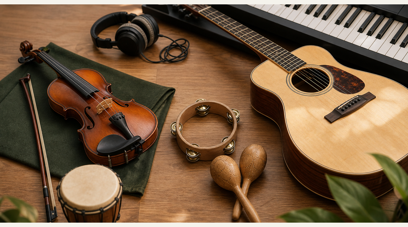 Instrumente für Musikunterricht