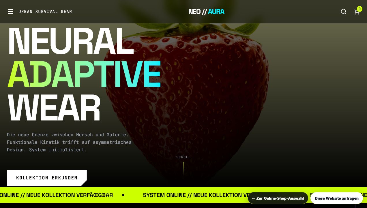 Vorschau NEO AURA Online-Shop